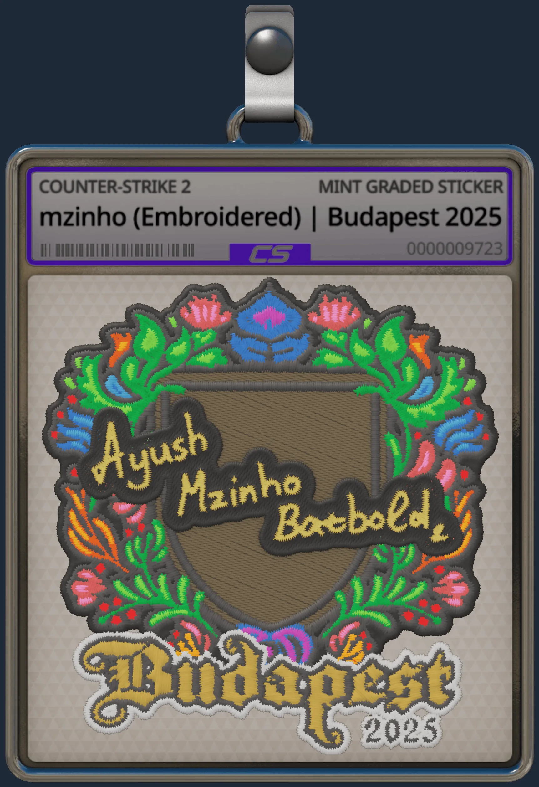 Sticker | mzinho (Embroidered) | Budapest 2025