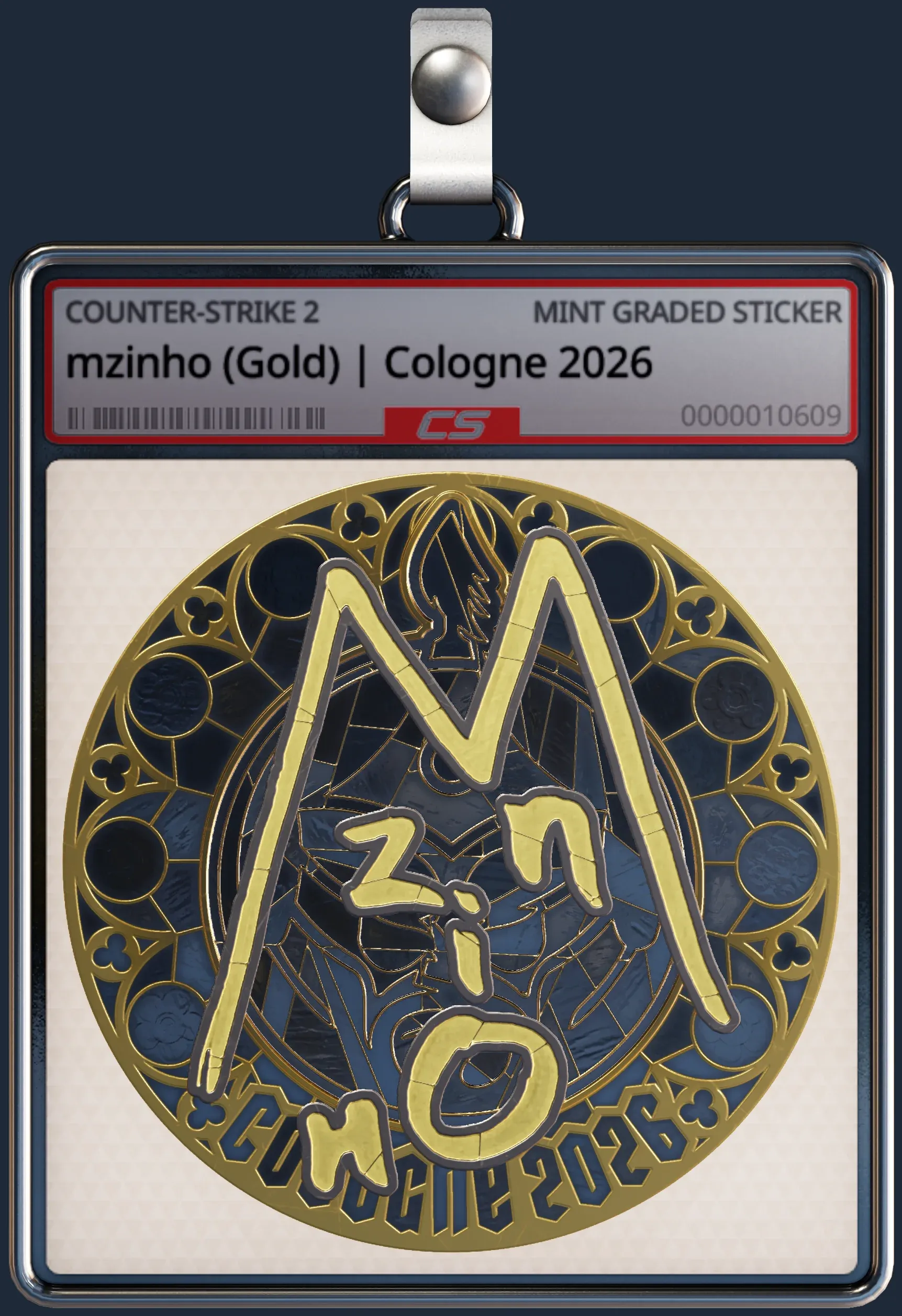 Sticker | mzinho (Gold) | Cologne 2026