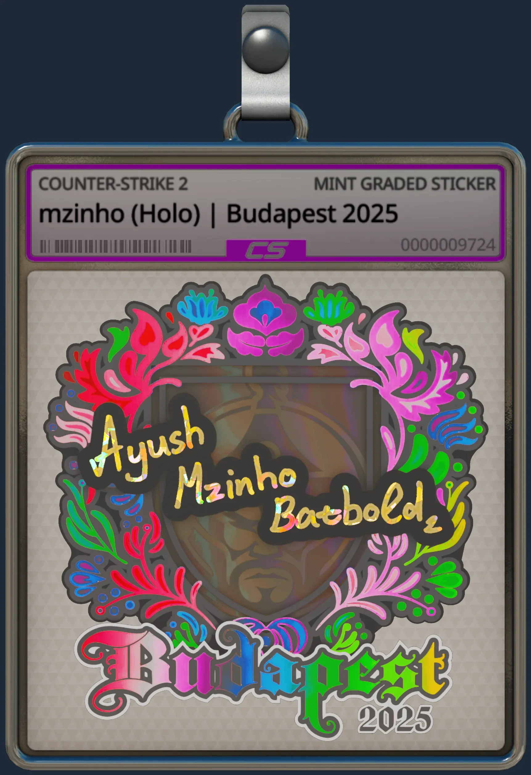 Sticker | mzinho (Holo) | Budapest 2025