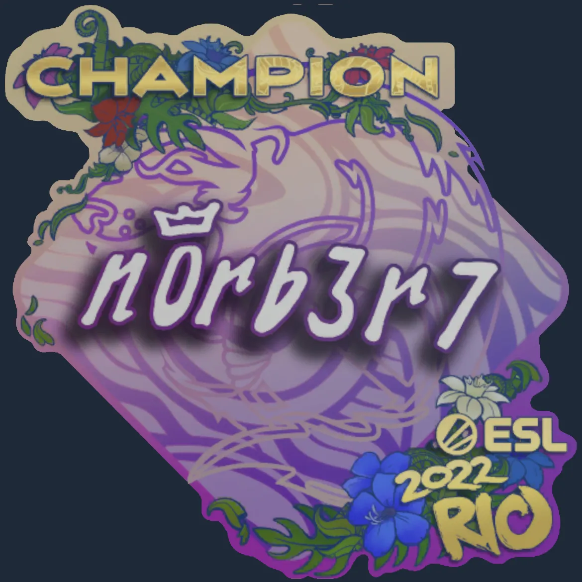 Sticker | n0rb3r7 (Champion) | Rio 2022