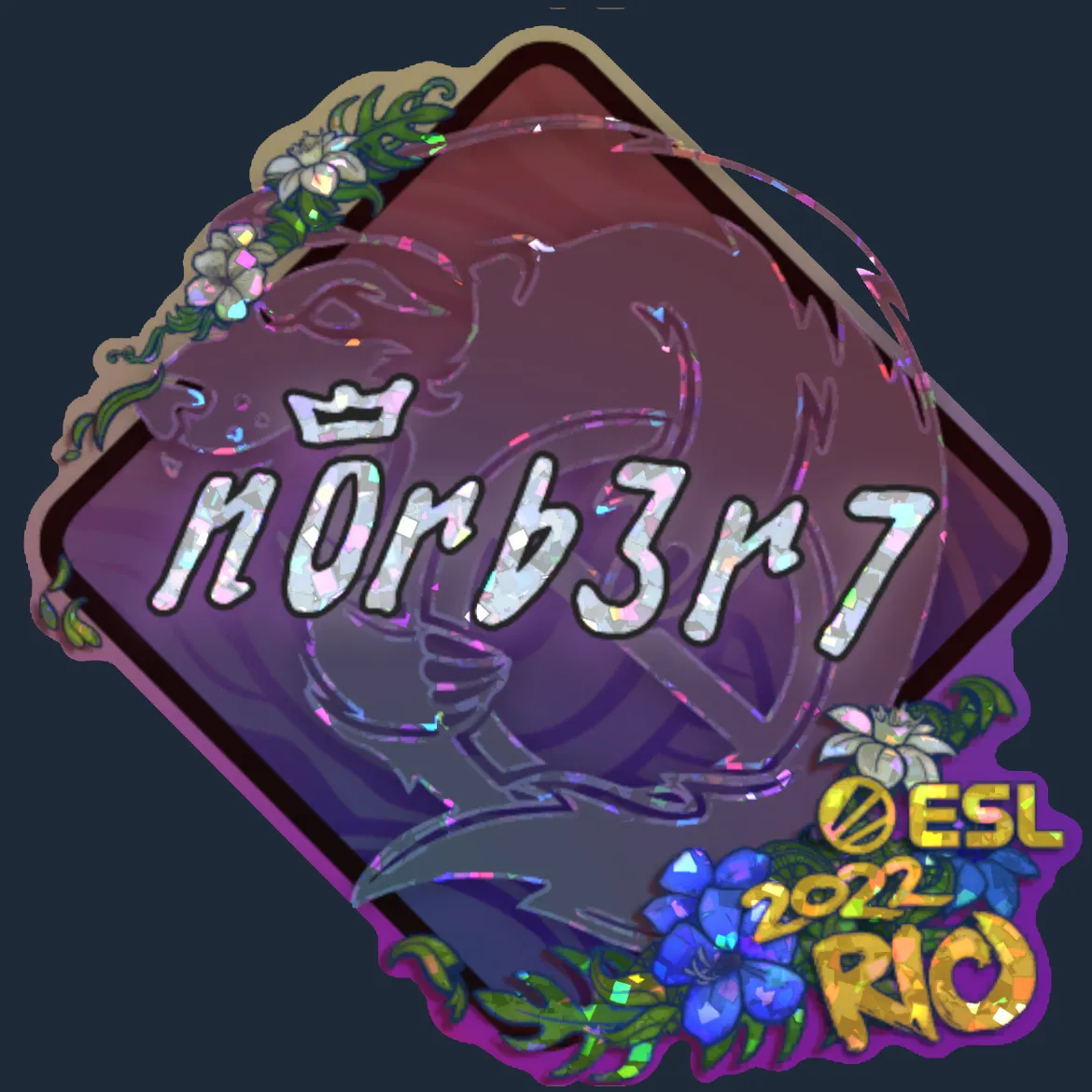 Sticker | n0rb3r7 (Glitter) | Rio 2022