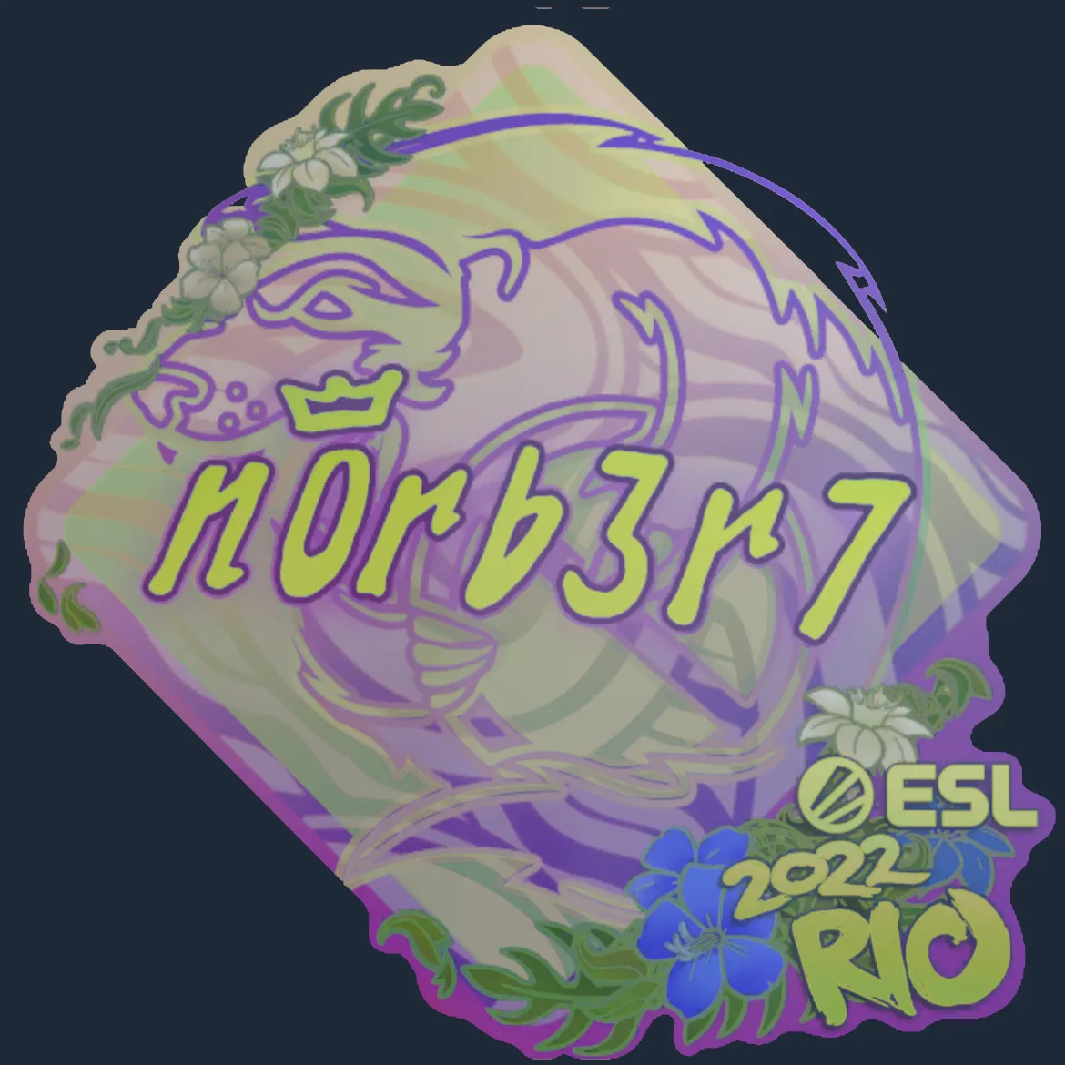 Sticker | n0rb3r7 (Holo) | Rio 2022
