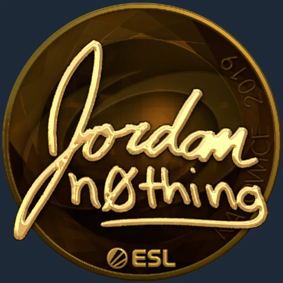 Sticker | n0thing (Gold) | Katowice 2019