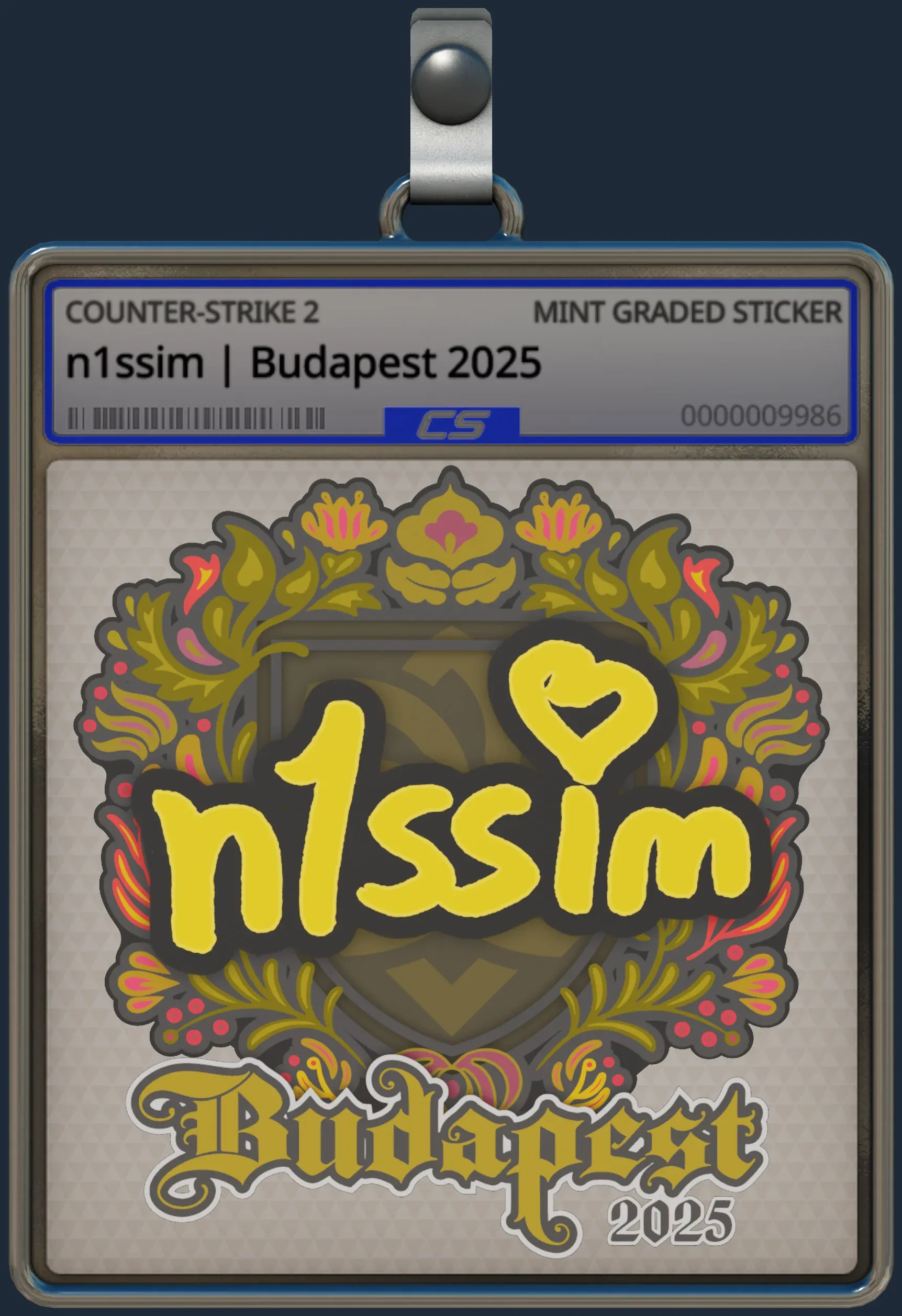 Sticker | n1ssim | Budapest 2025 Sticker | n1ssim | Budapest 2025