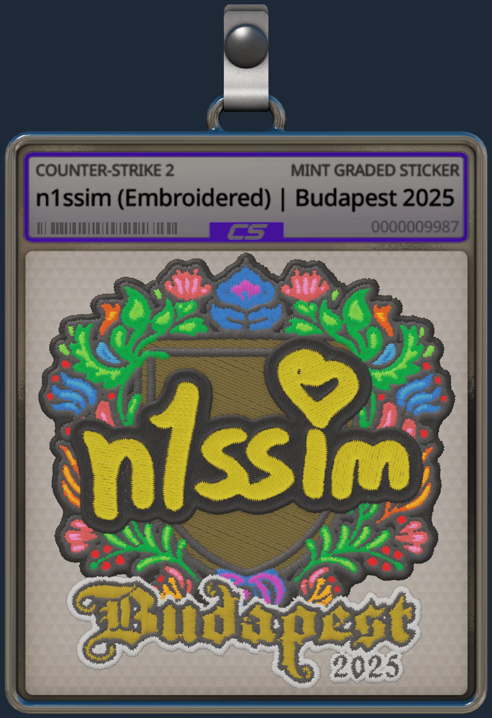 Sticker | n1ssim (Embroidered) | Budapest 2025