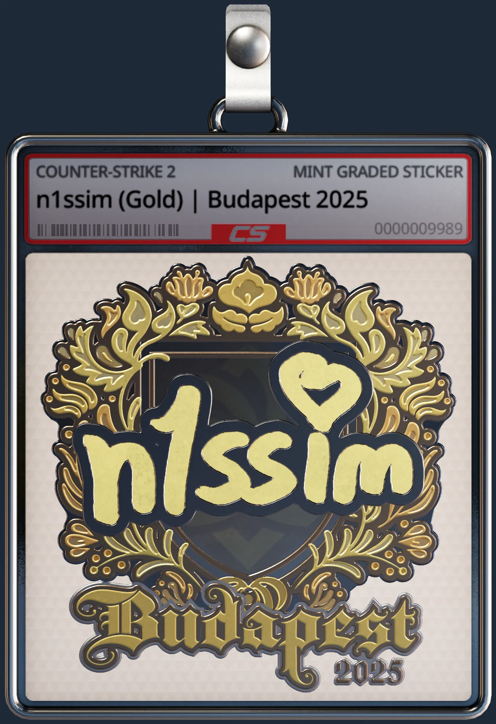 Sticker | n1ssim (Gold) | Budapest 2025