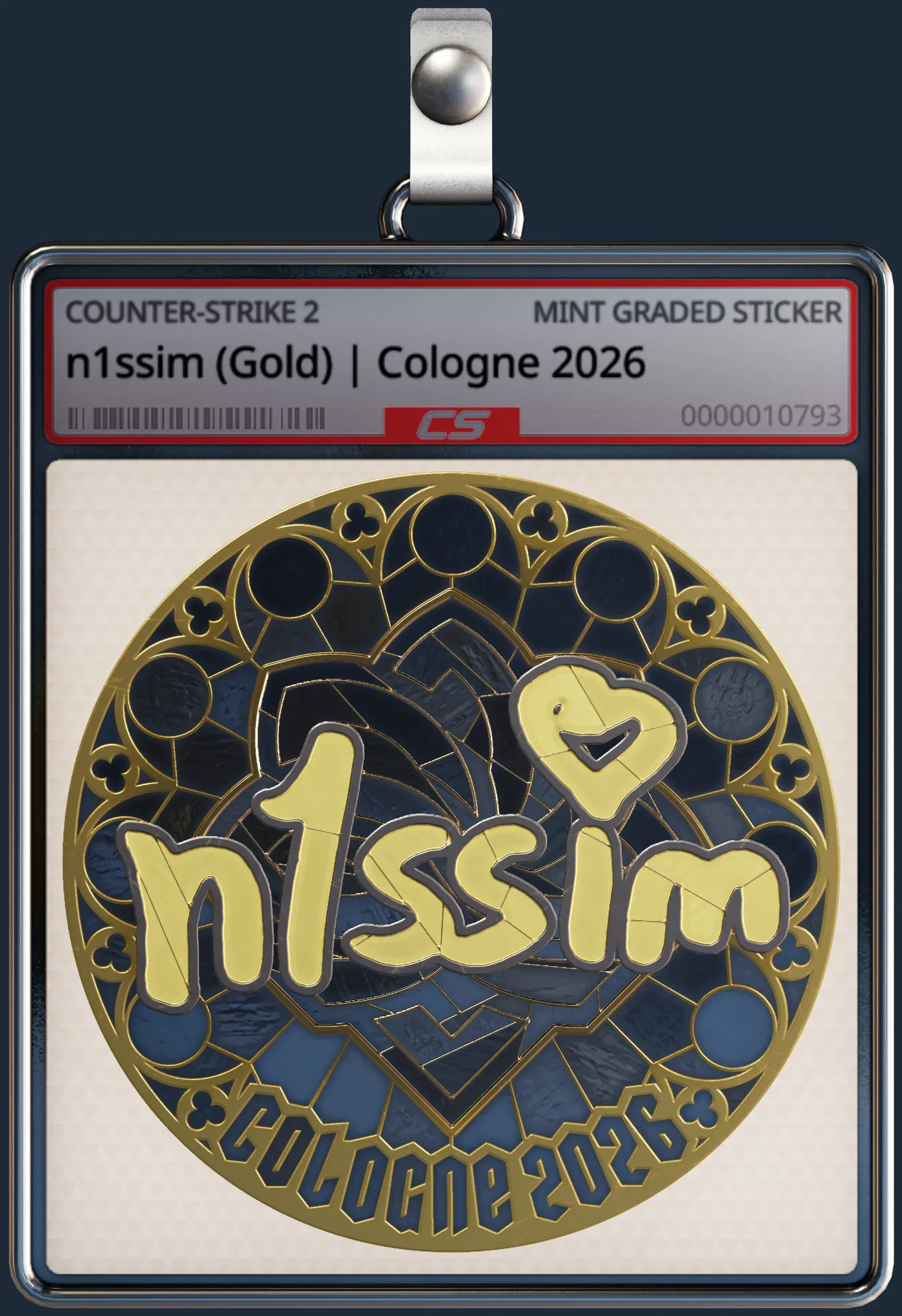 Sticker | n1ssim (Gold) | Cologne 2026