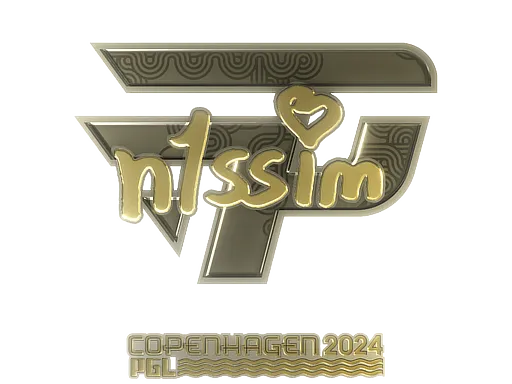 Sticker | n1ssim (Gold) | Copenhagen 2024