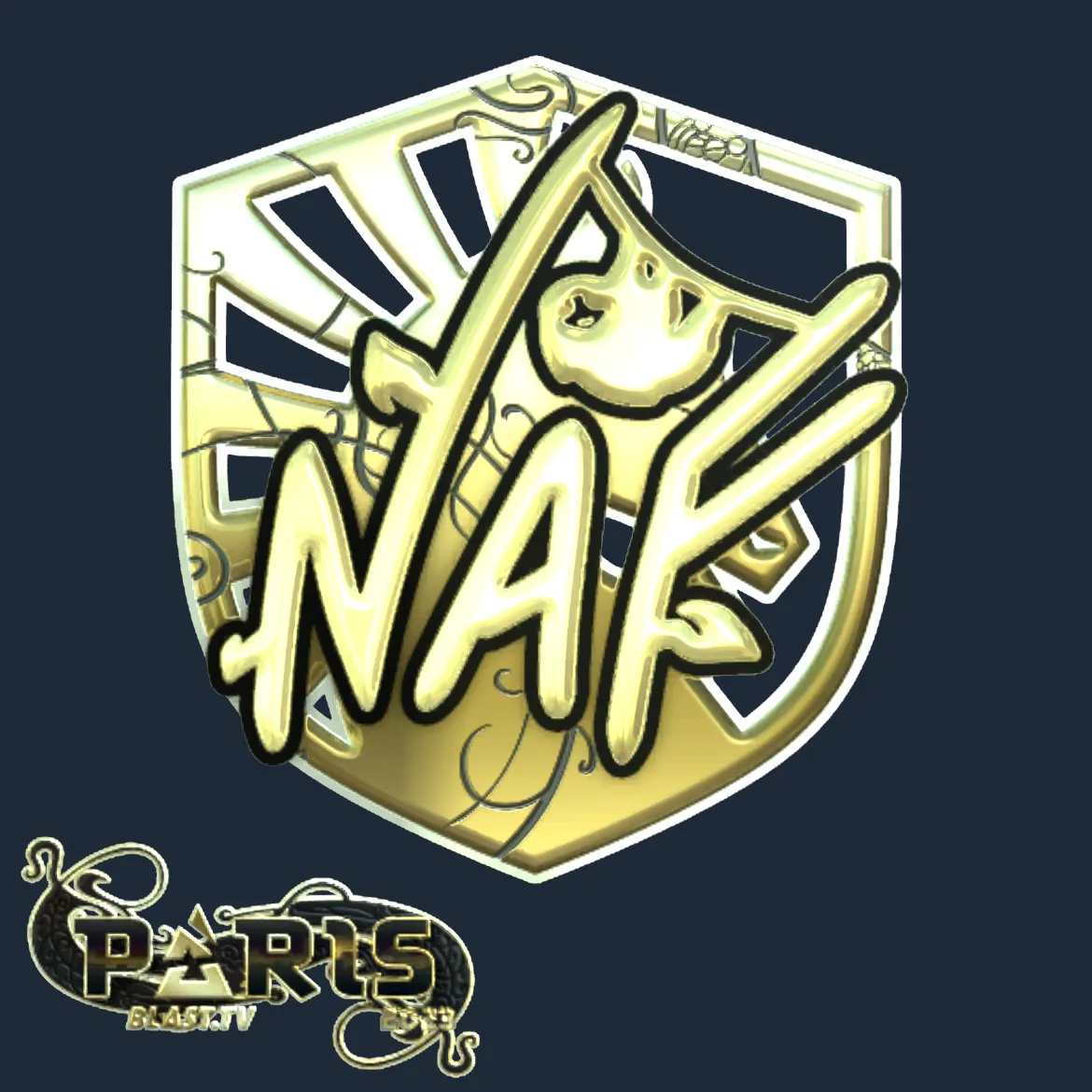 Sticker | NAF (Gold) | Paris 2023