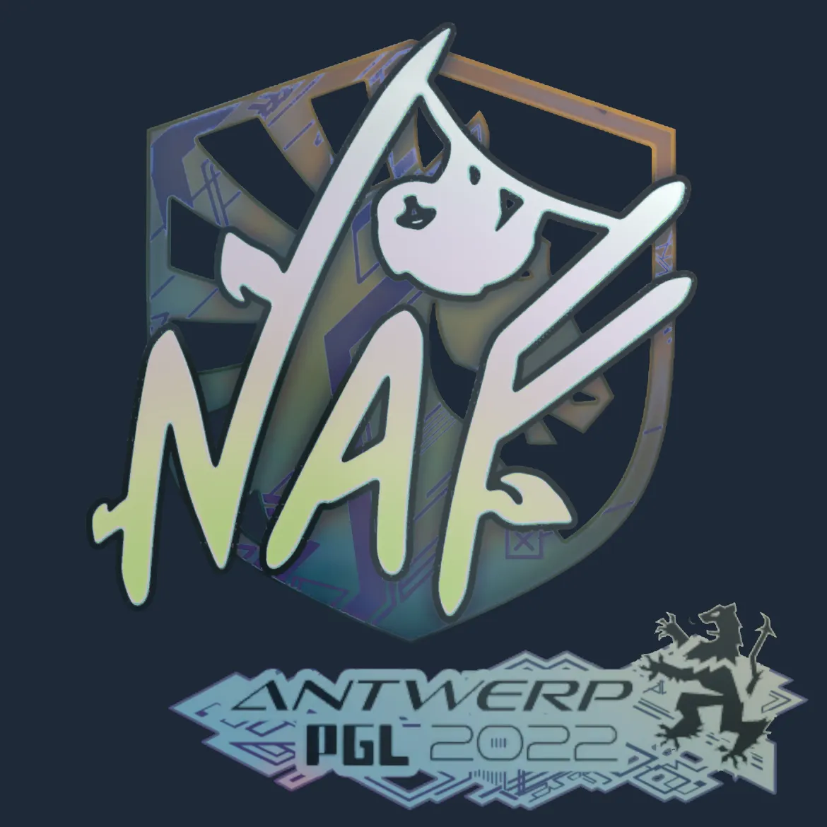Sticker | NAF (Holo) | Antwerp 2022