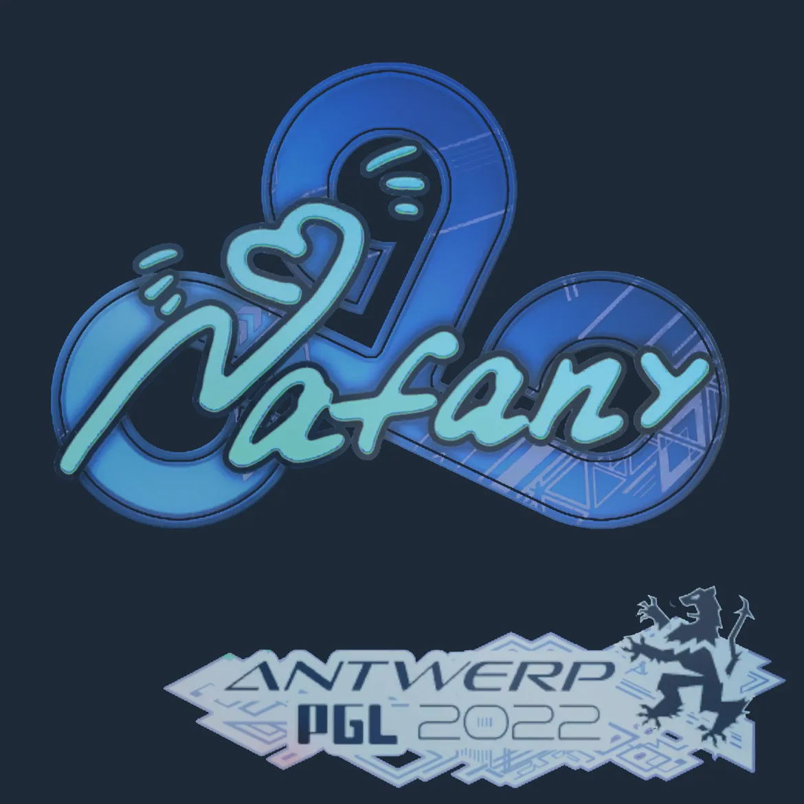 Sticker | nafany (Holo) | Antwerp 2022