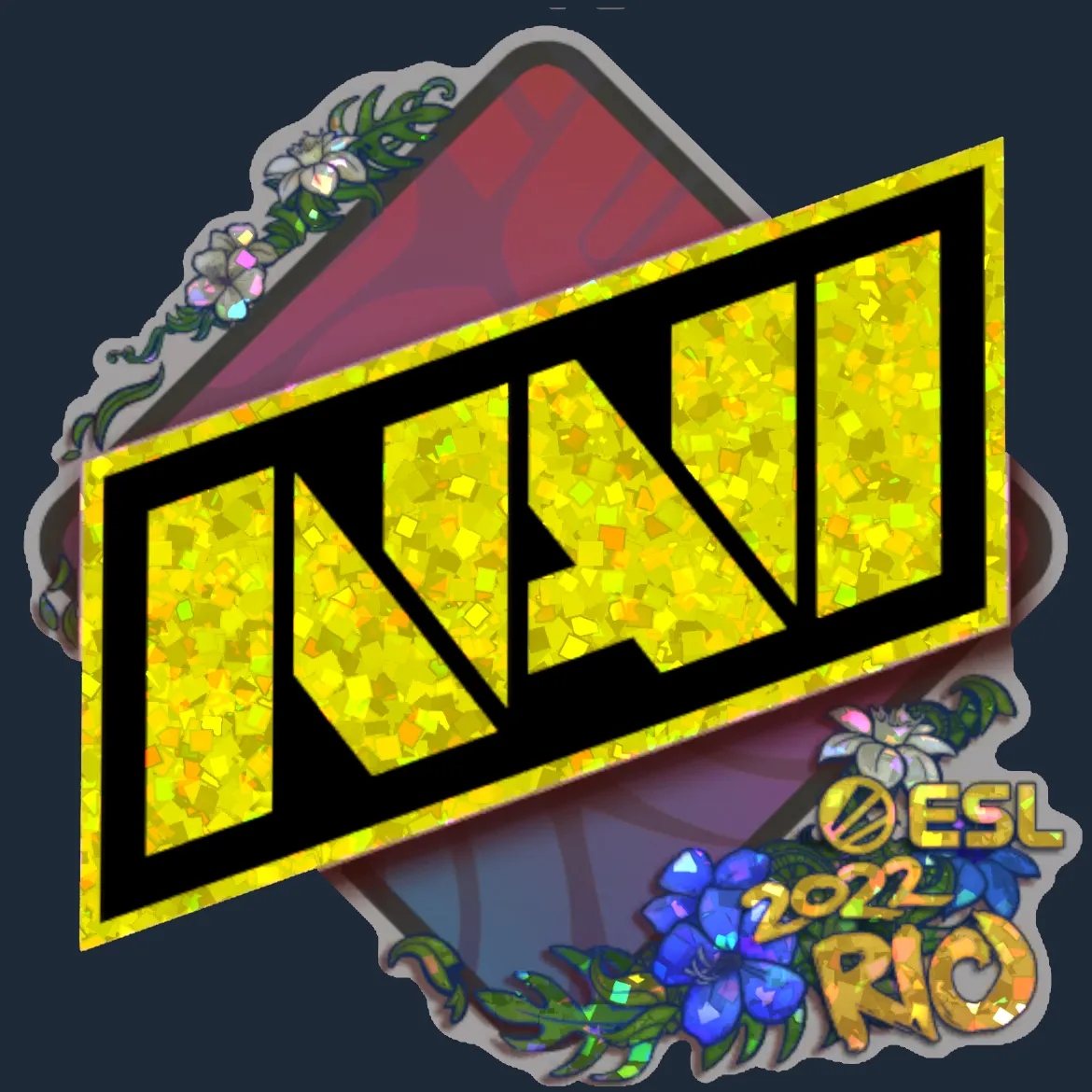 Sticker | Natus Vincere (Glitter) | Rio 2022