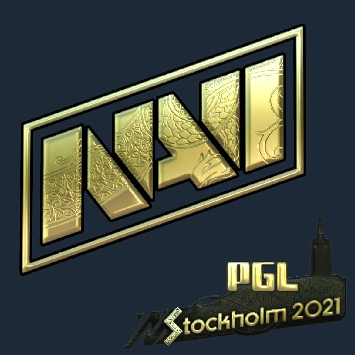 Sticker | Natus Vincere (Gold) | Stockholm 2021