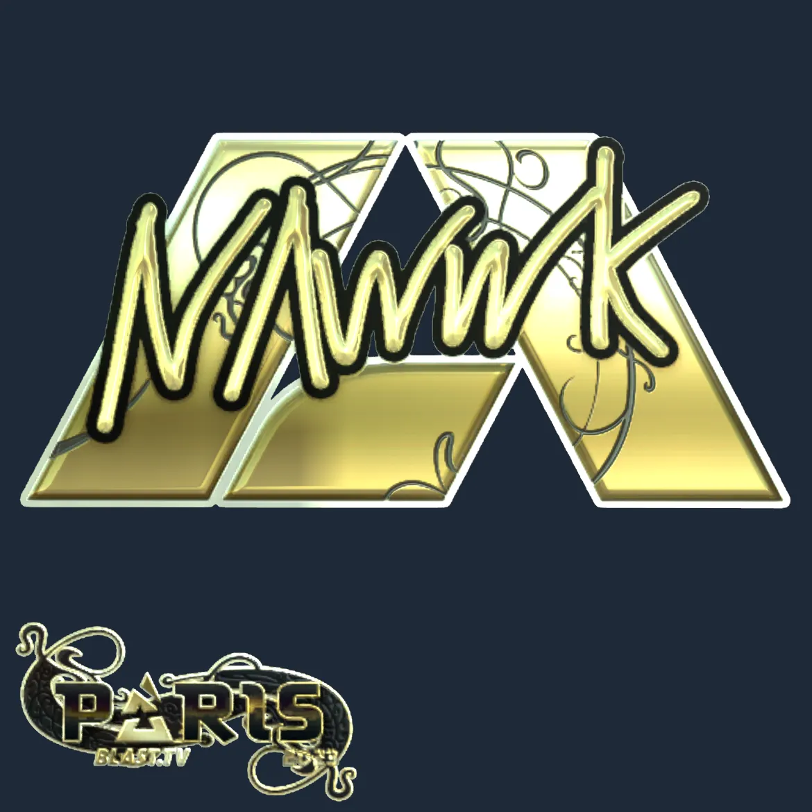 Sticker | nawwk (Gold) | Paris 2023