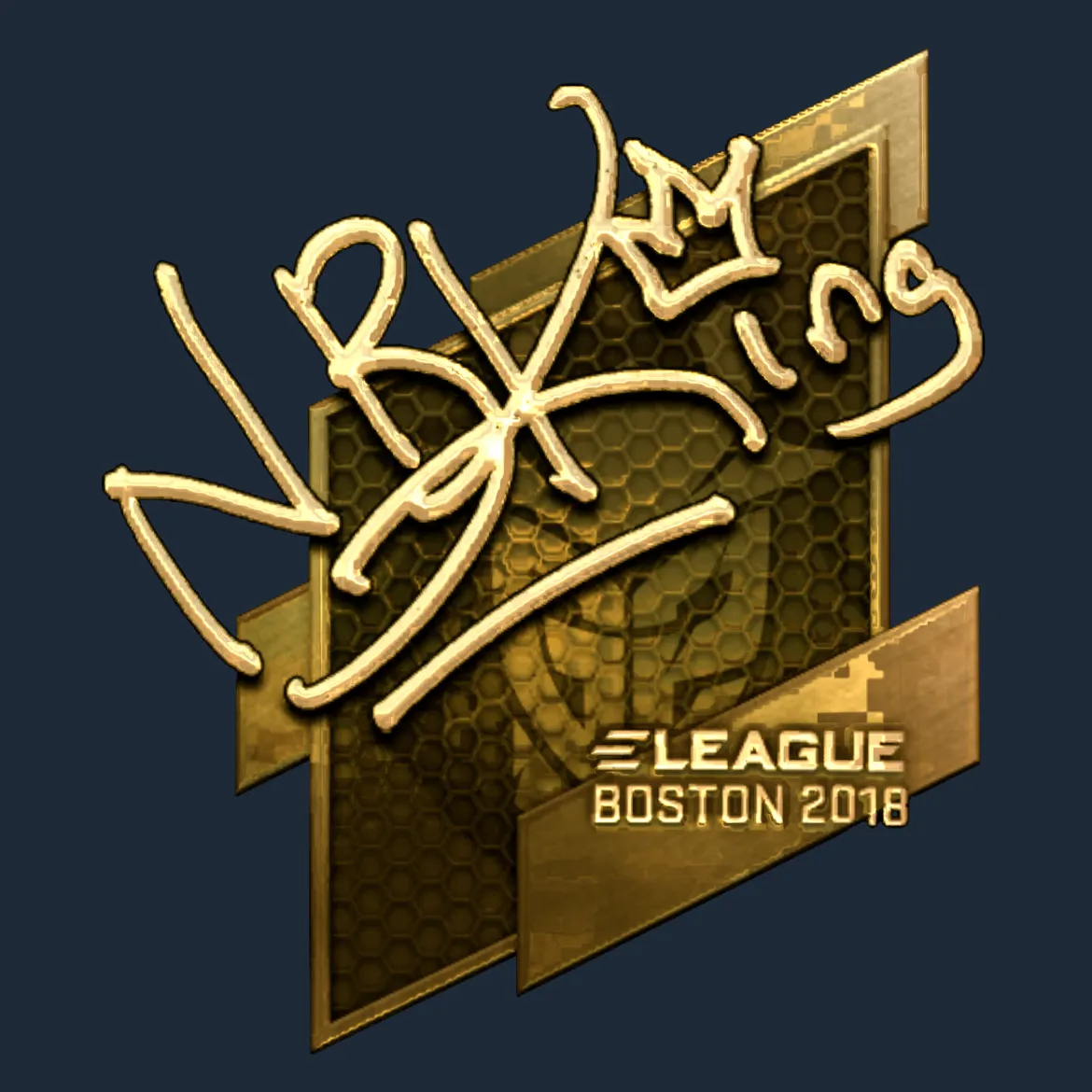 Sticker | NBK- (Gold) | Boston 2018