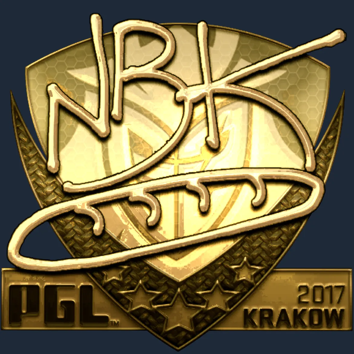 Sticker | NBK- (Gold) | Krakow 2017