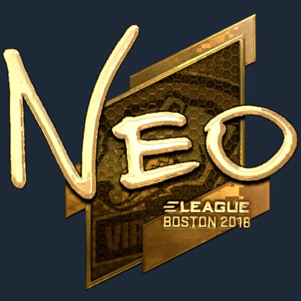 Sticker | NEO (Gold) | Boston 2018