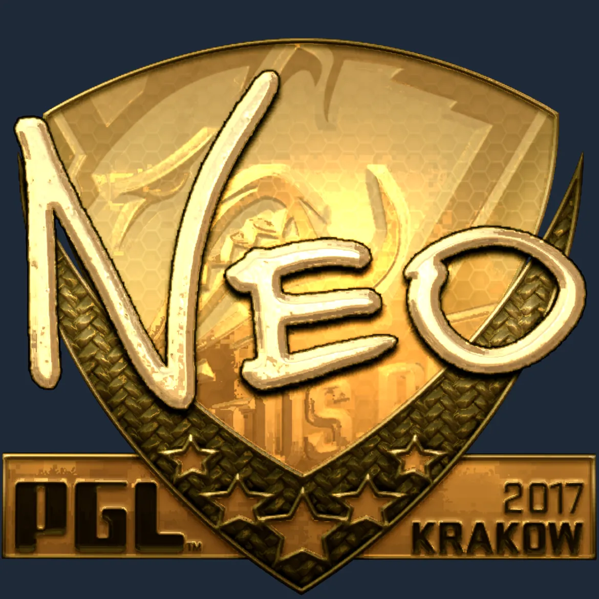 Sticker | NEO (Gold) | Krakow 2017