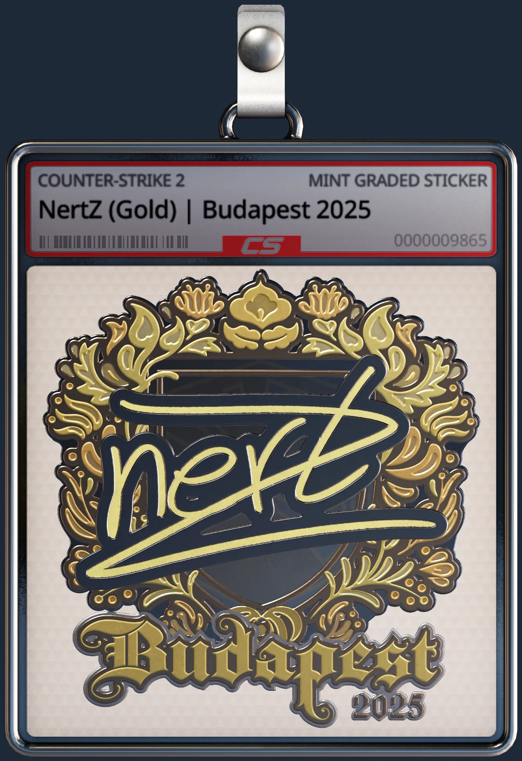 Sticker | NertZ (Gold) | Budapest 2025