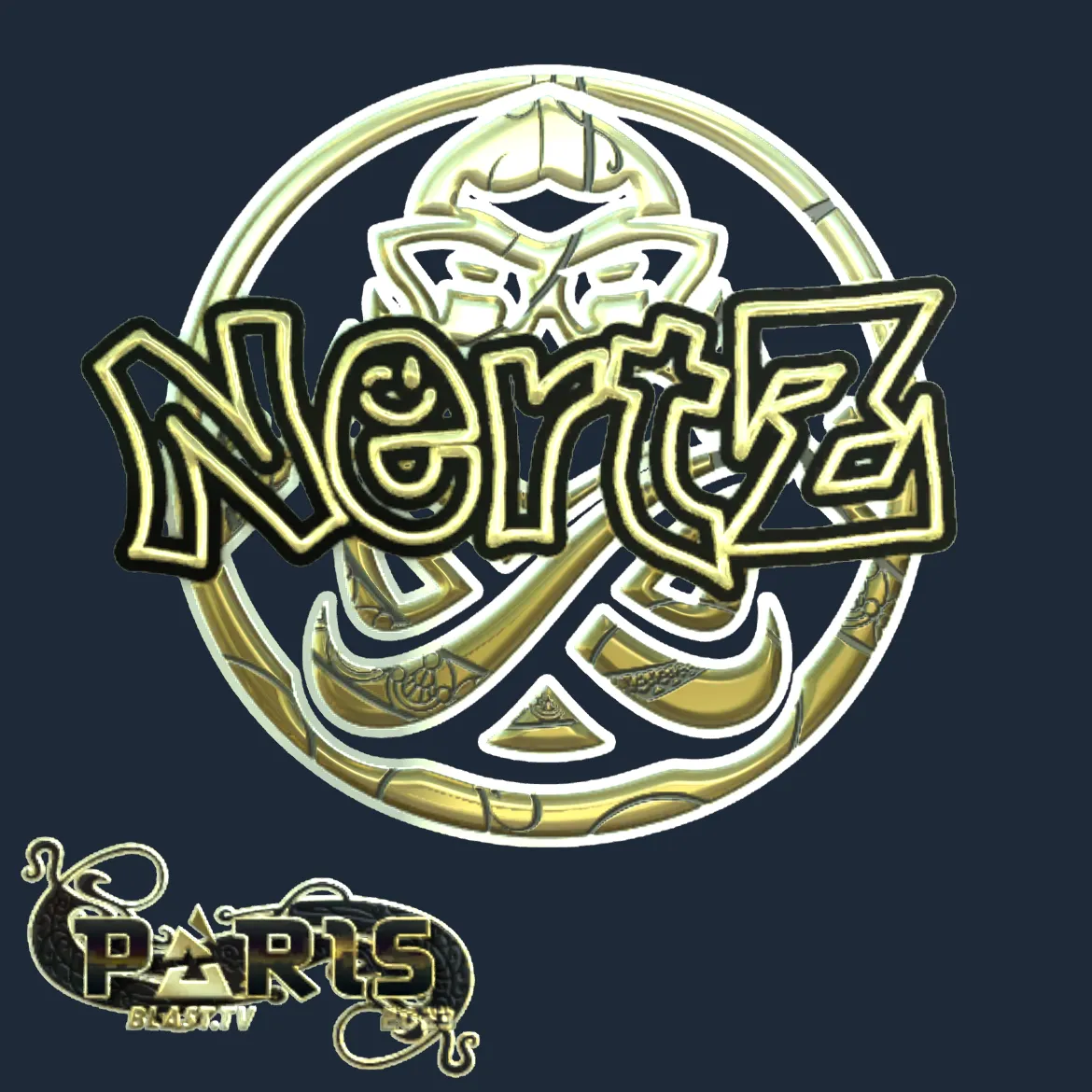 Sticker | NertZ (Gold) | Paris 2023