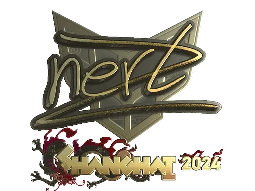 Sticker | NertZ (Gold) | Shanghai 2024