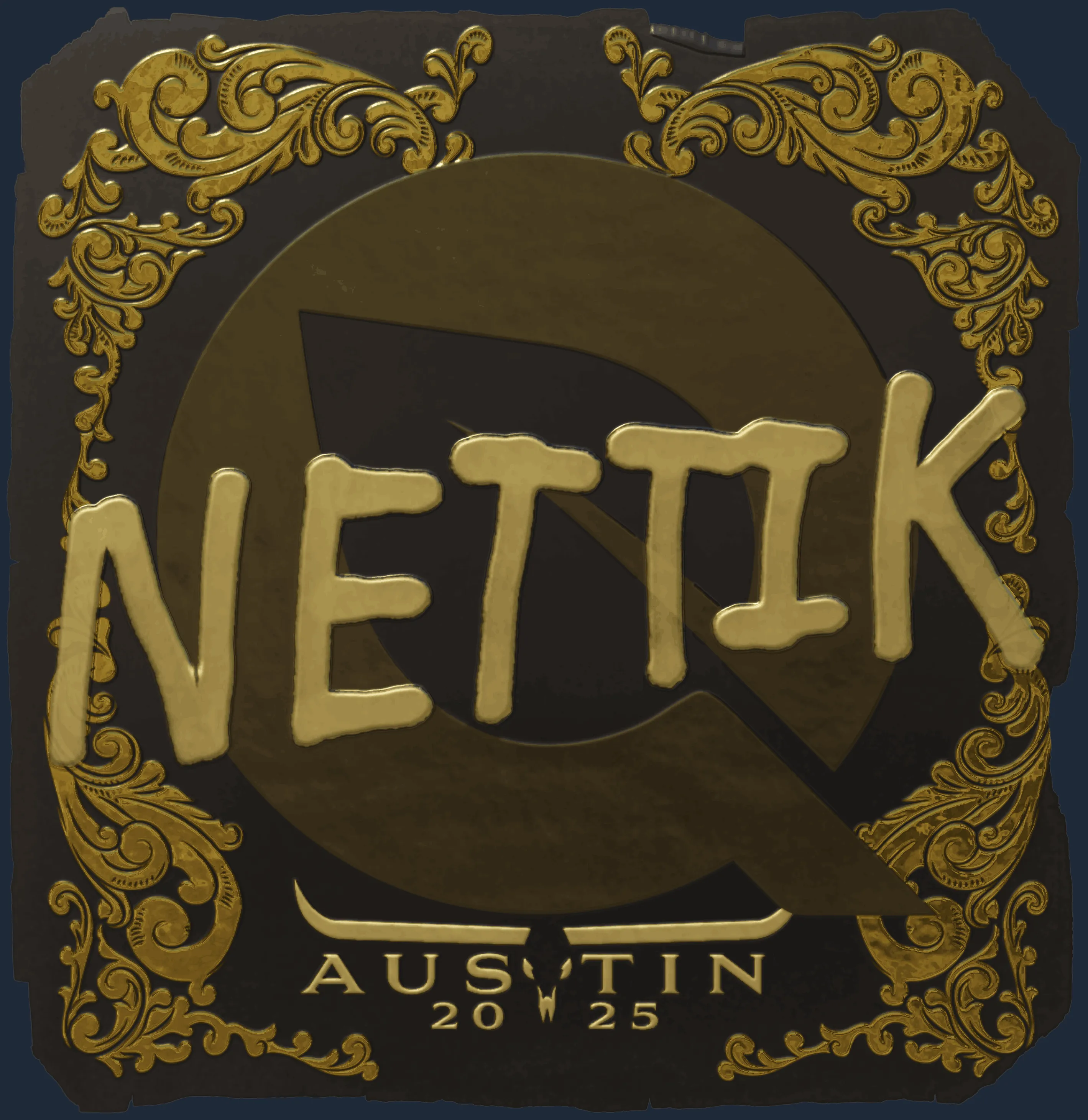 Sticker | nettik (Gold) | Austin 2025