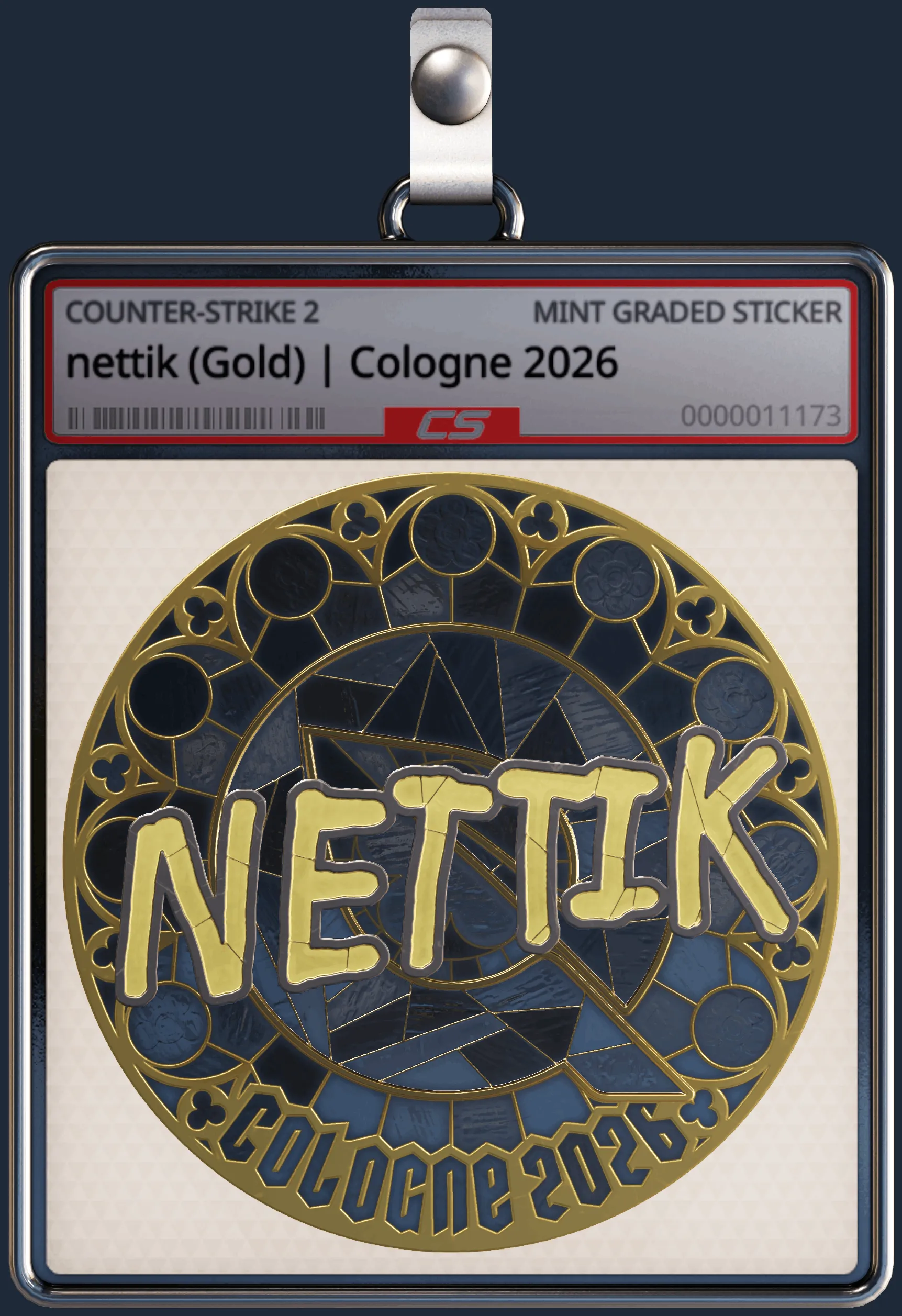 Sticker | nettik (Gold) | Cologne 2026