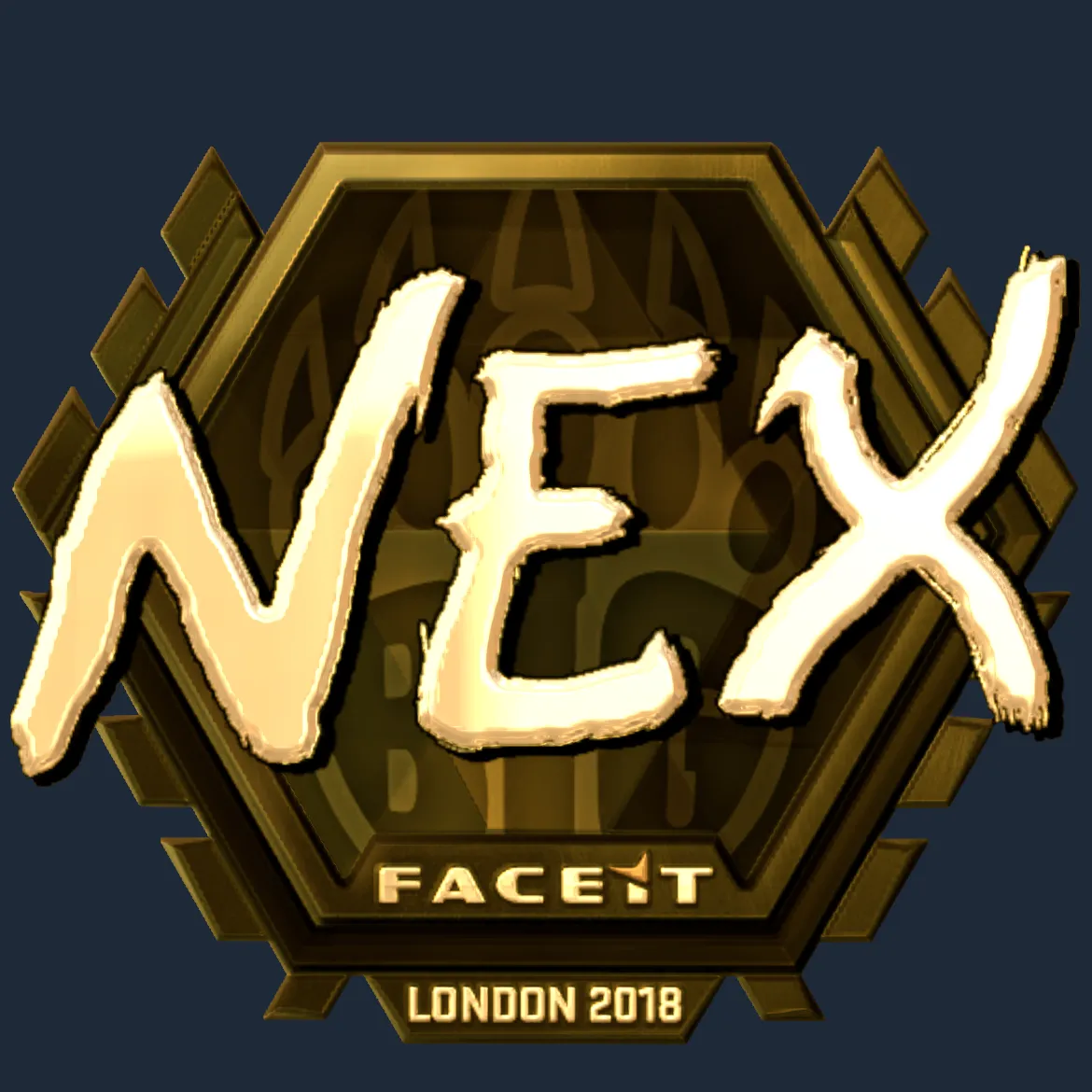 Sticker | nex (Gold) | London 2018