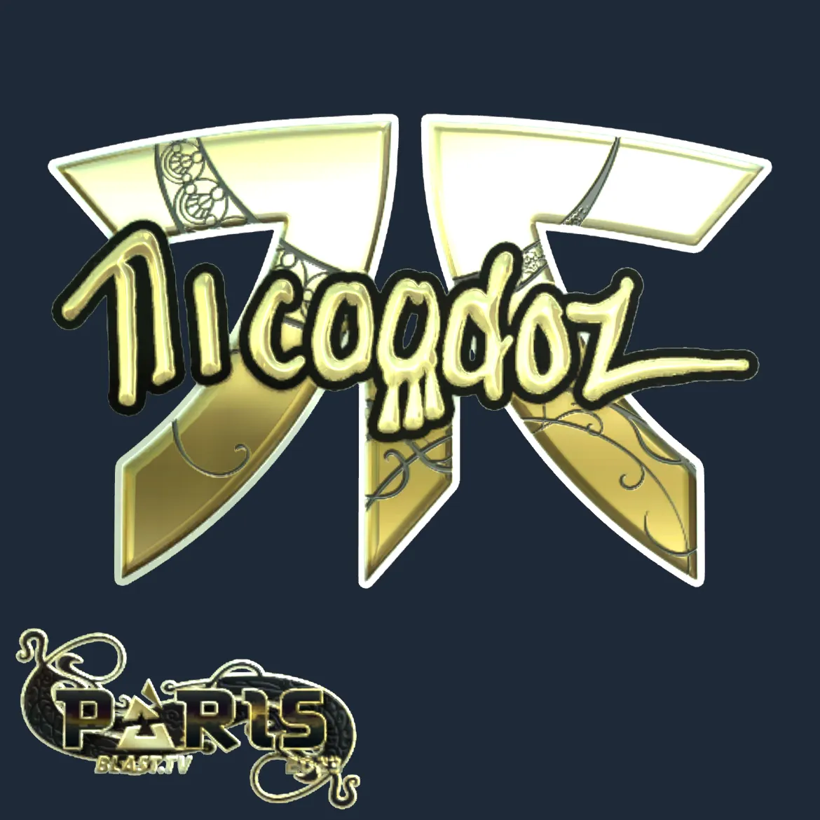 Sticker | nicoodoz (Gold) | Paris 2023
