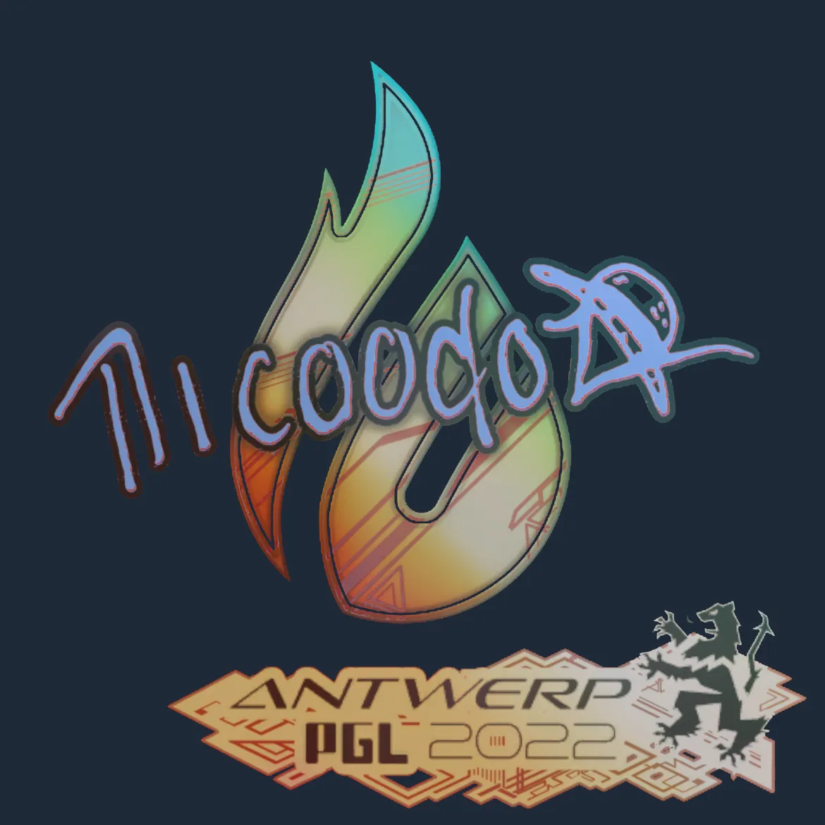 Sticker | nicoodoz (Holo) | Antwerp 2022