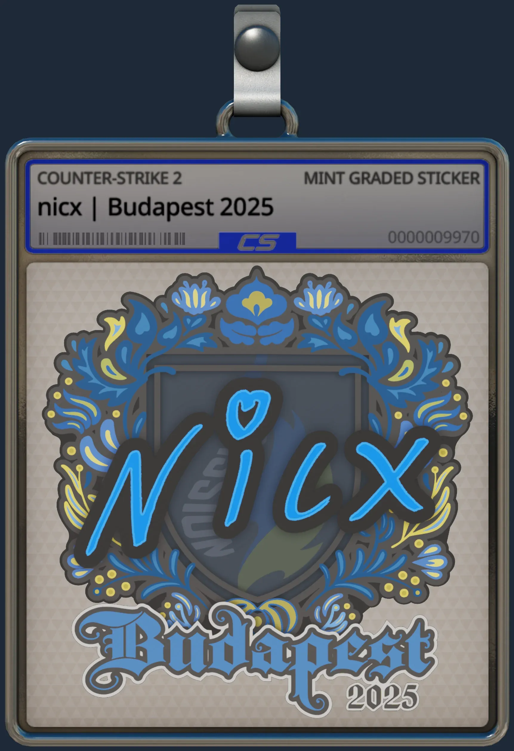 Sticker | nicx | Budapest 2025
