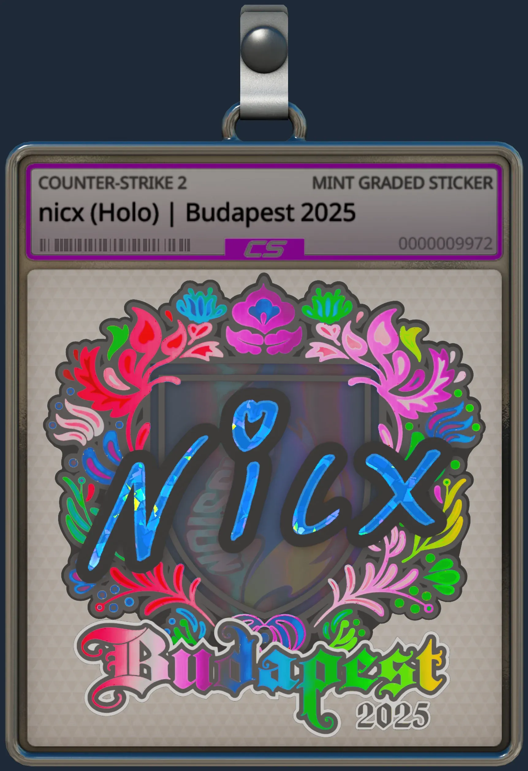 Sticker | nicx (Holo) | Budapest 2025