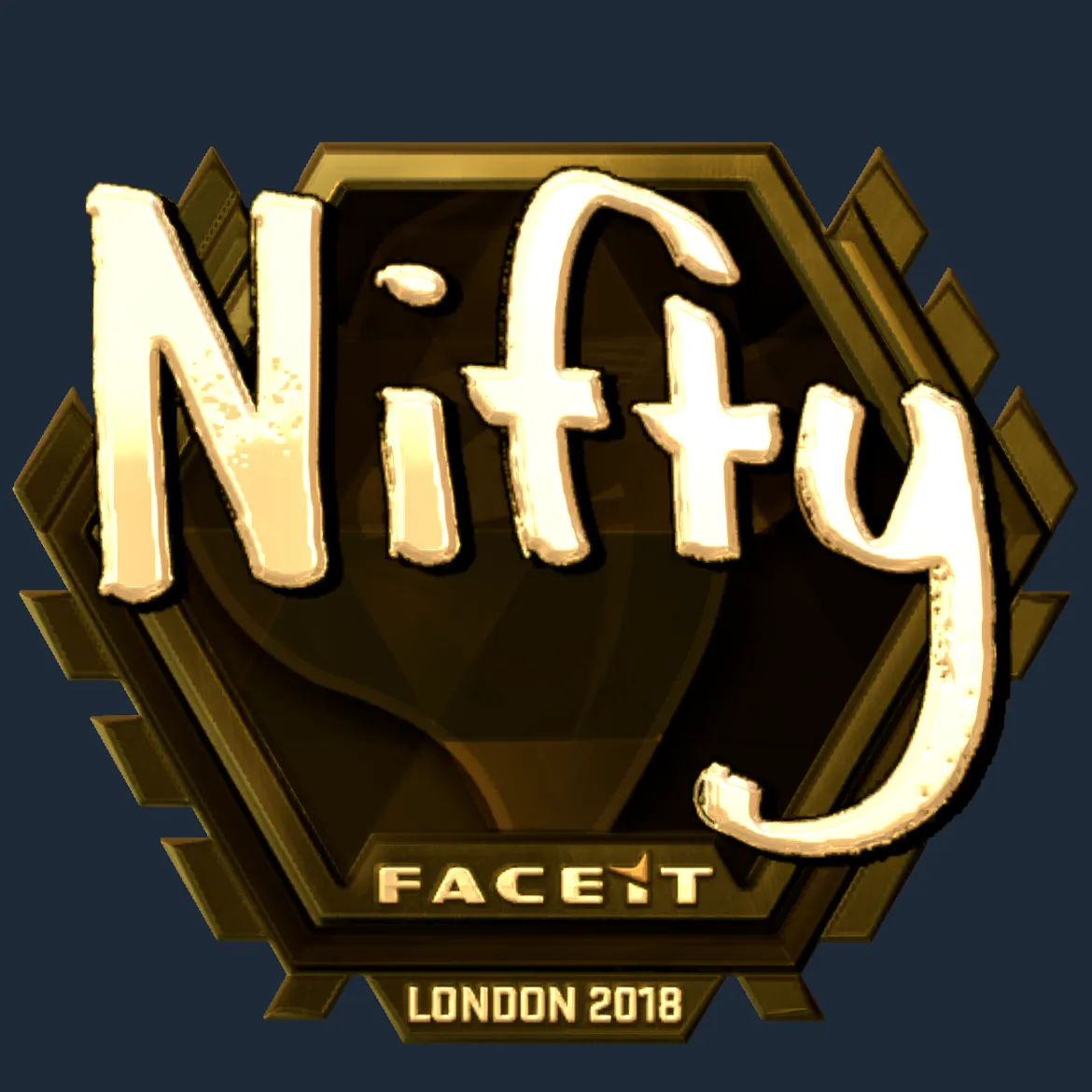 Sticker | Nifty (Gold) | London 2018