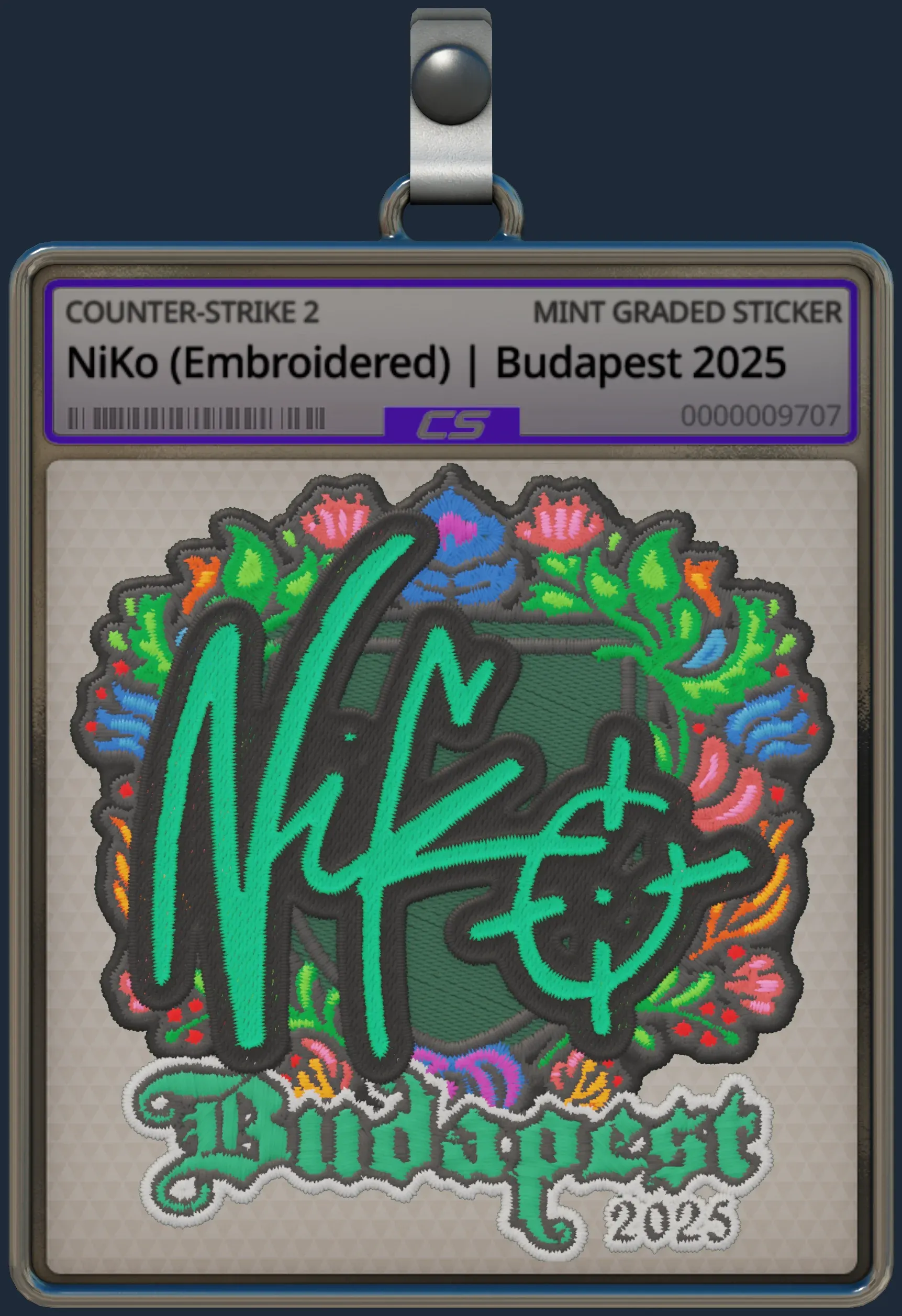 Sticker | NiKo (Embroidered) | Budapest 2025