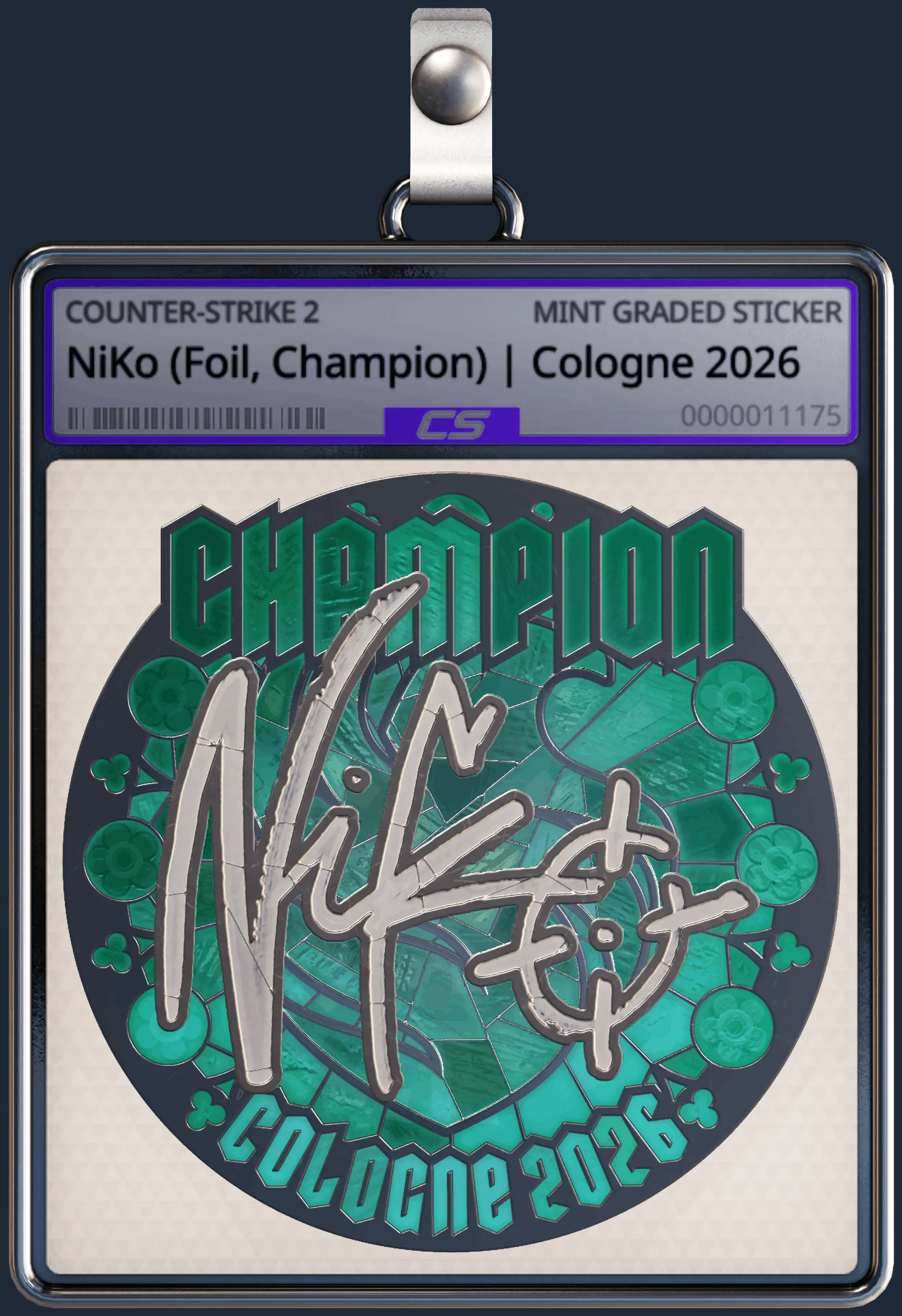 Sticker | NiKo (Foil, Champion) | Cologne 2026 Sticker | NiKo (Foil, Champion) | Cologne 2026