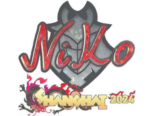 Sticker | NiKo (Glitter) | Shanghai 2024