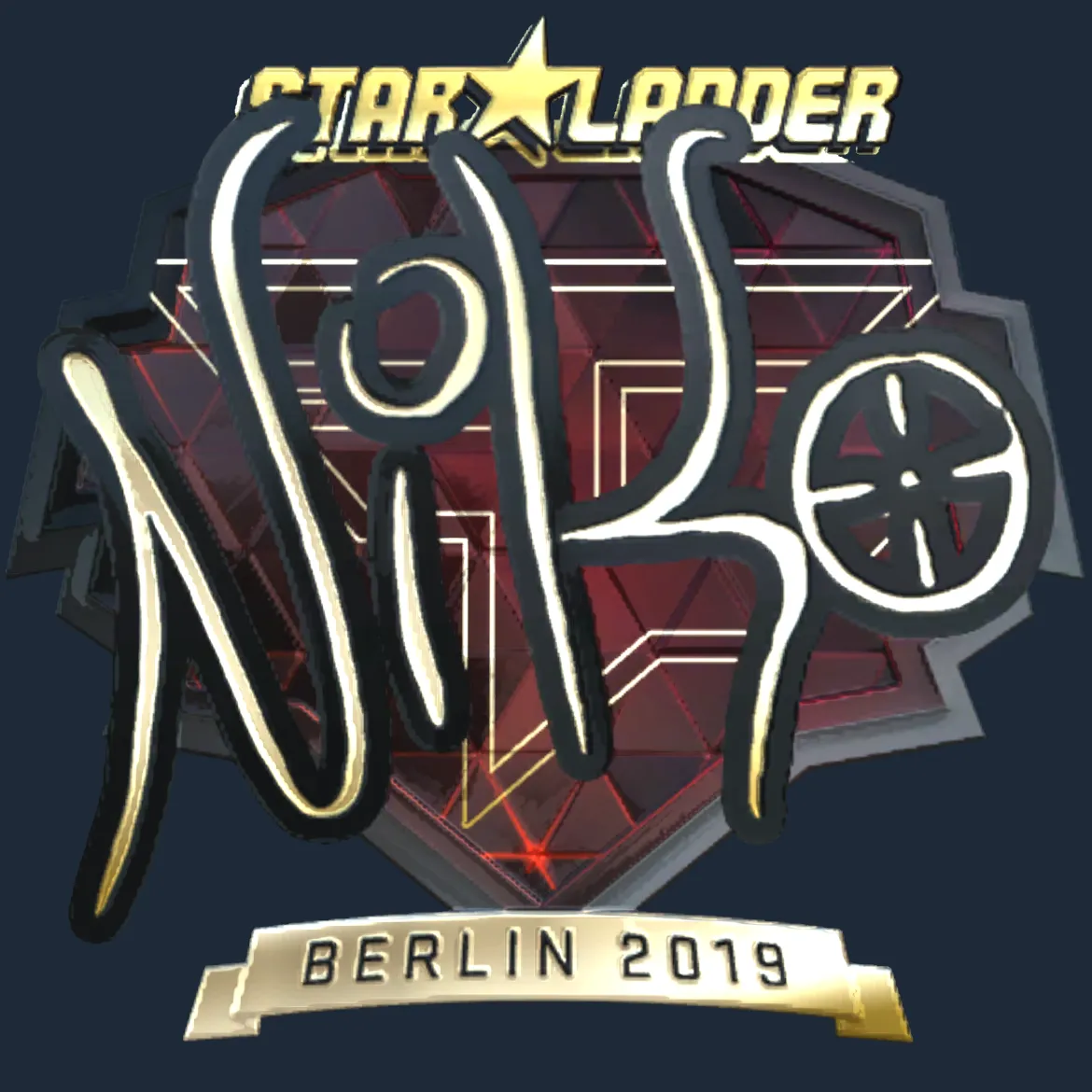 Sticker | NiKo (Gold) | Berlin 2019