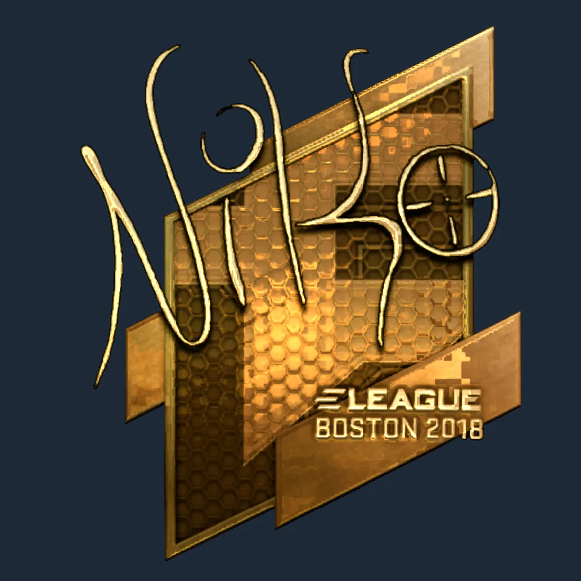 Sticker | NiKo (Gold) | Boston 2018