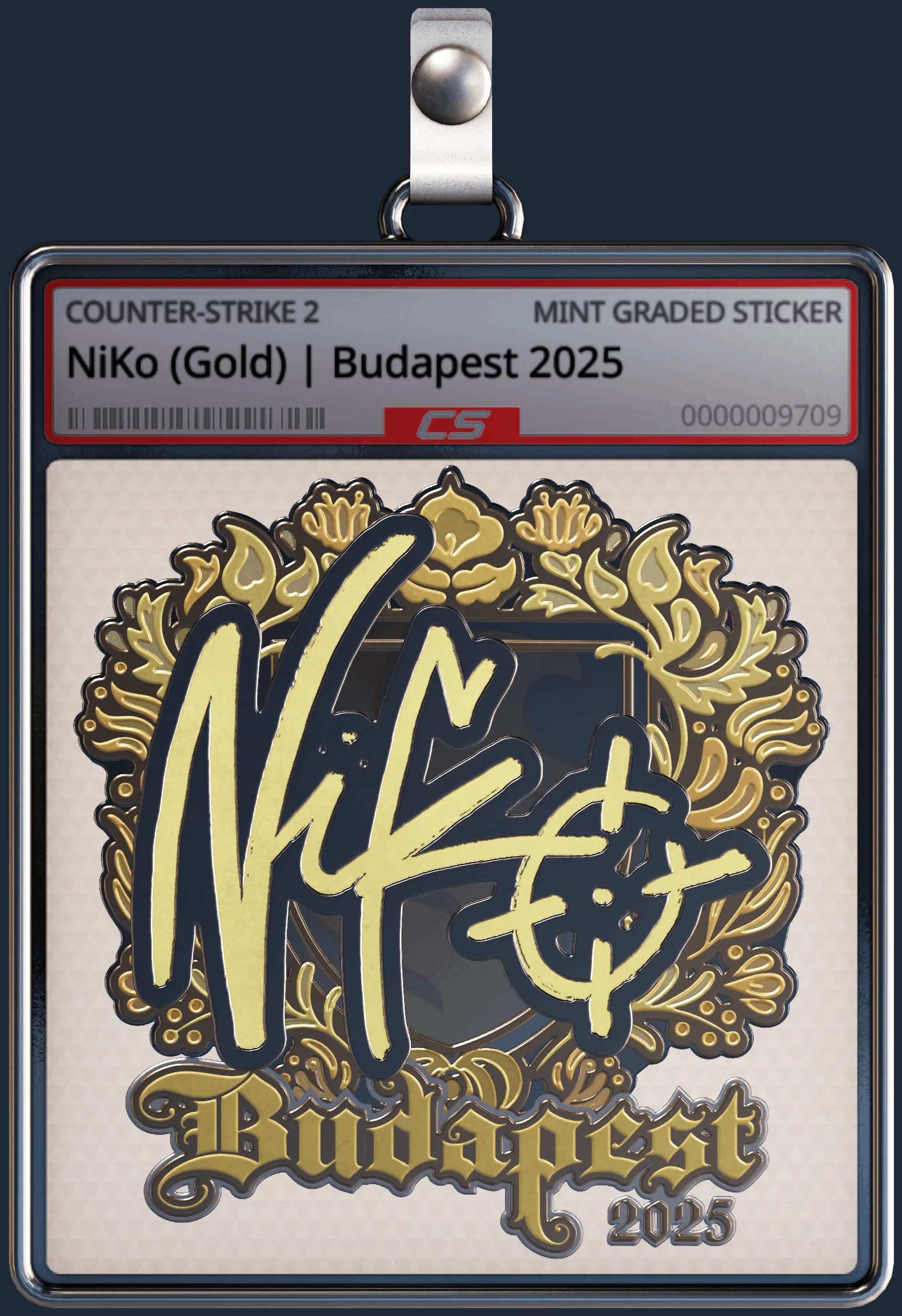 Sticker | NiKo (Gold) | Budapest 2025