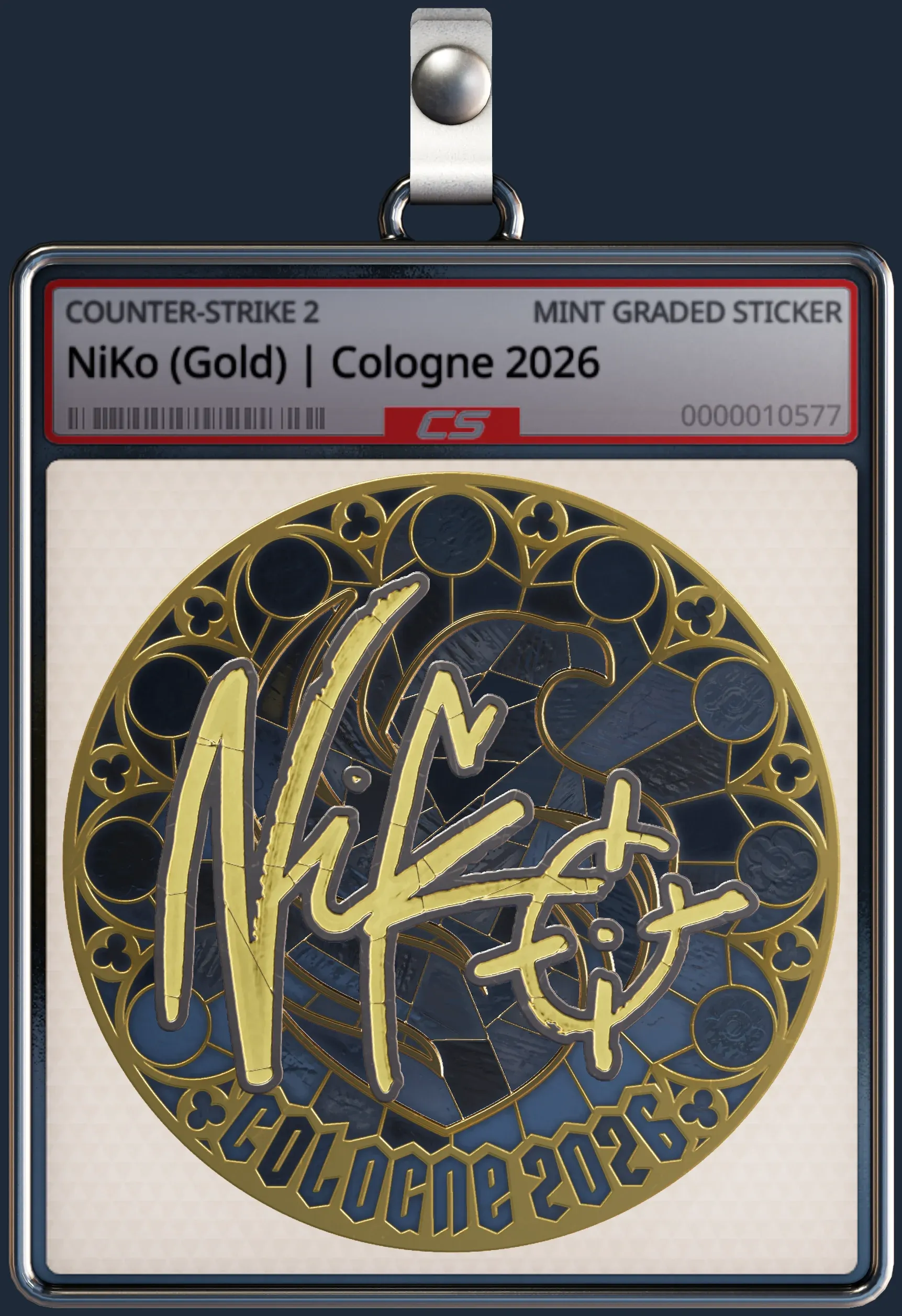 Sticker | NiKo (Gold) | Cologne 2026