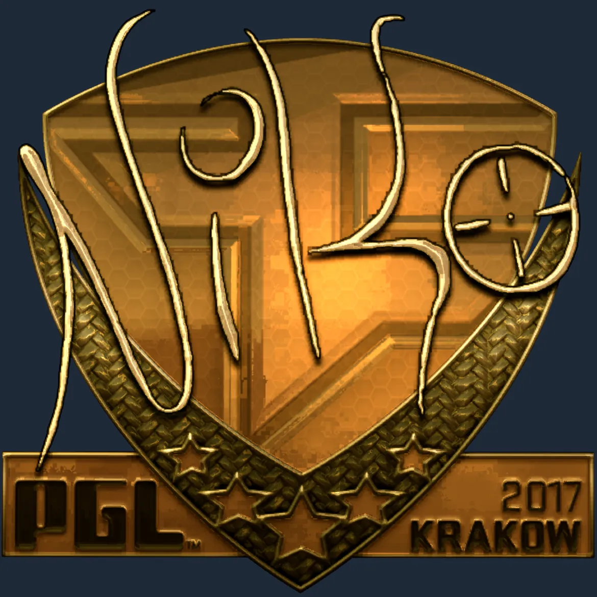 Sticker | NiKo (Gold) | Krakow 2017