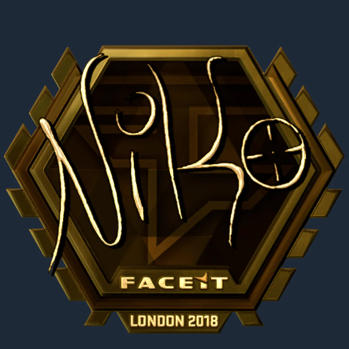 Sticker | NiKo (Gold) | London 2018