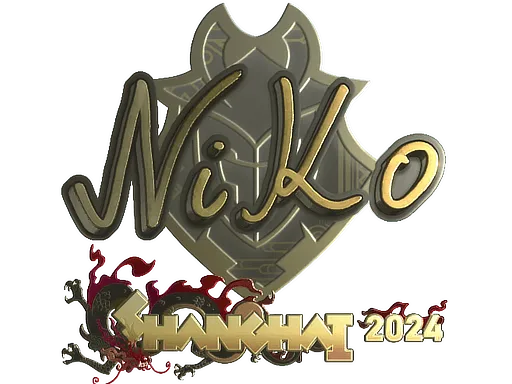 Sticker | NiKo (Gold) | Shanghai 2024