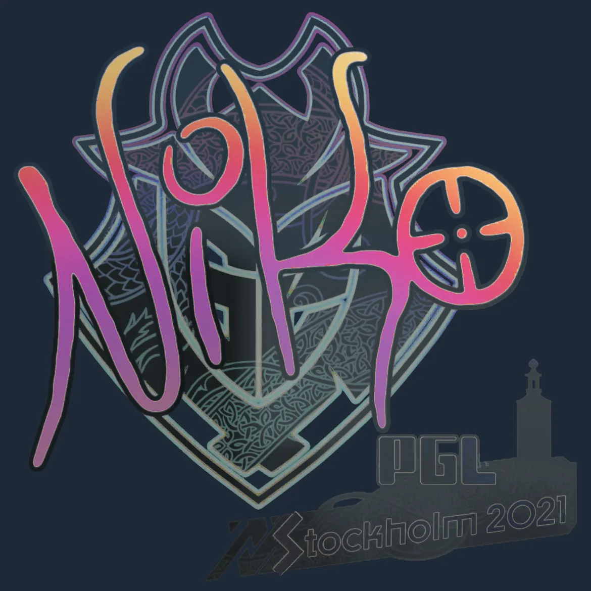 Sticker | NiKo (Holo) | Stockholm 2021