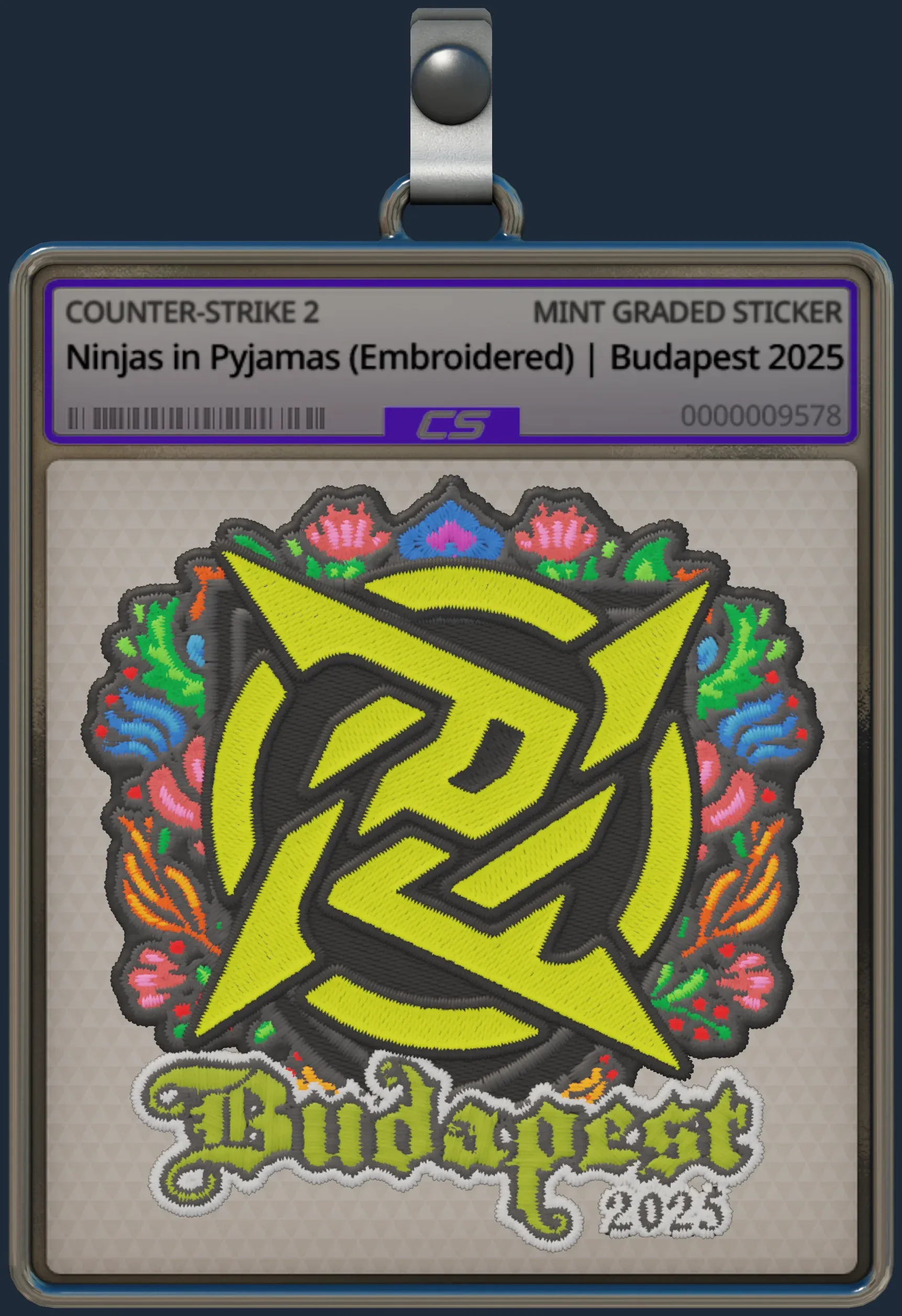 Sticker | Ninjas in Pyjamas (Embroidered) | Budapest 2025