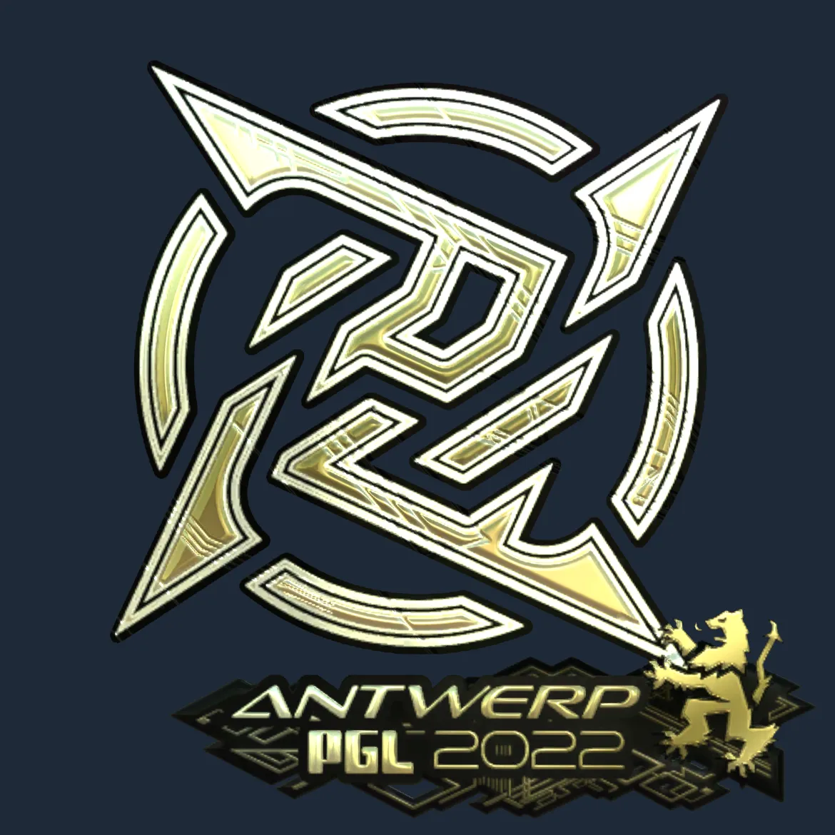 Sticker | Ninjas in Pyjamas (Gold) | Antwerp 2022