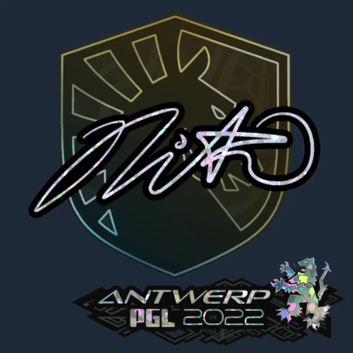 Sticker | nitr0 (Glitter) | Antwerp 2022