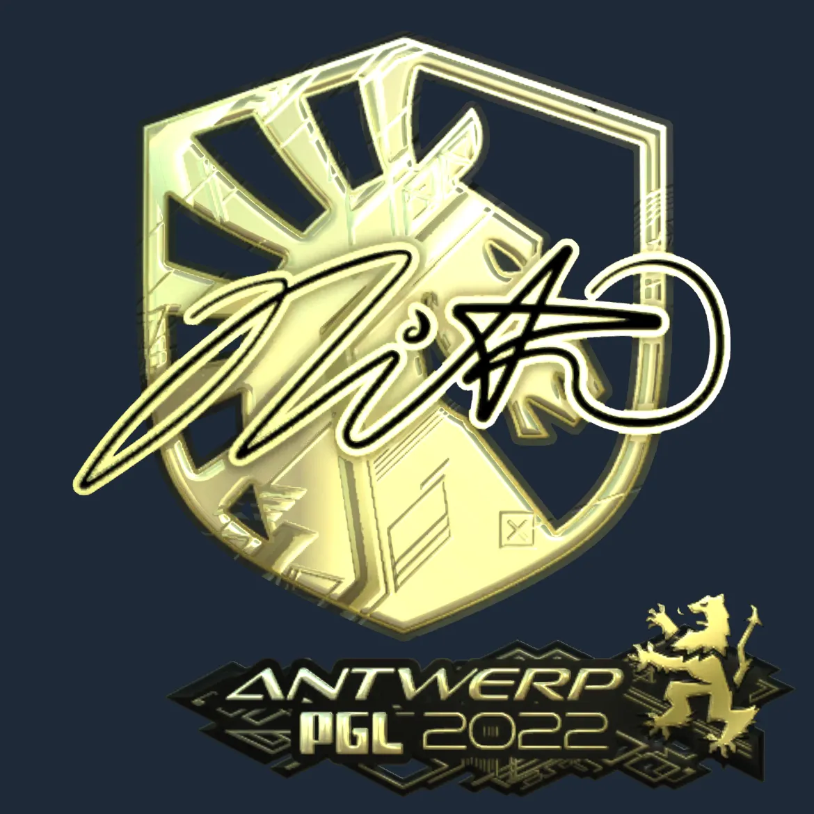 Sticker | nitr0 (Gold) | Antwerp 2022