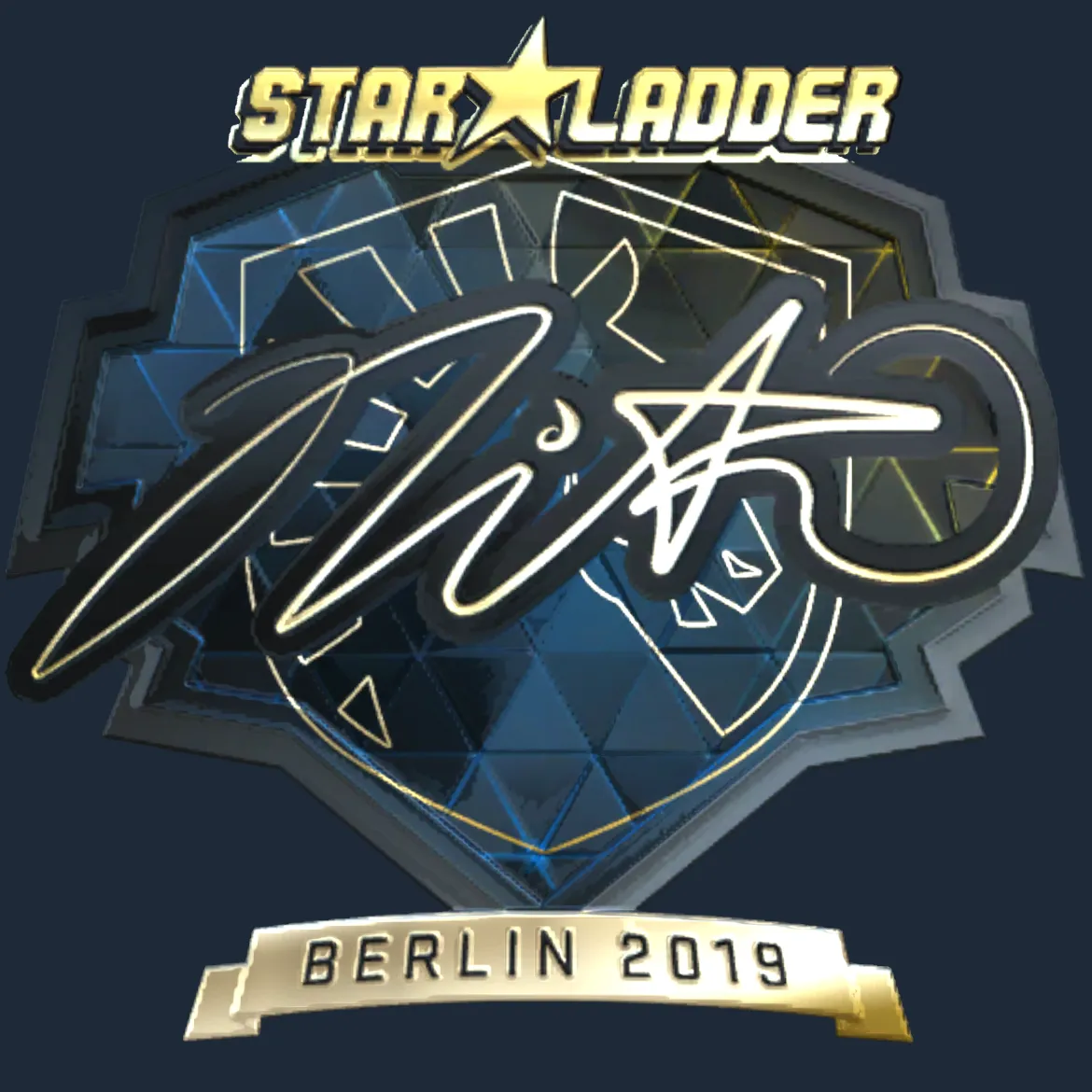 Sticker | nitr0 (Gold) | Berlin 2019