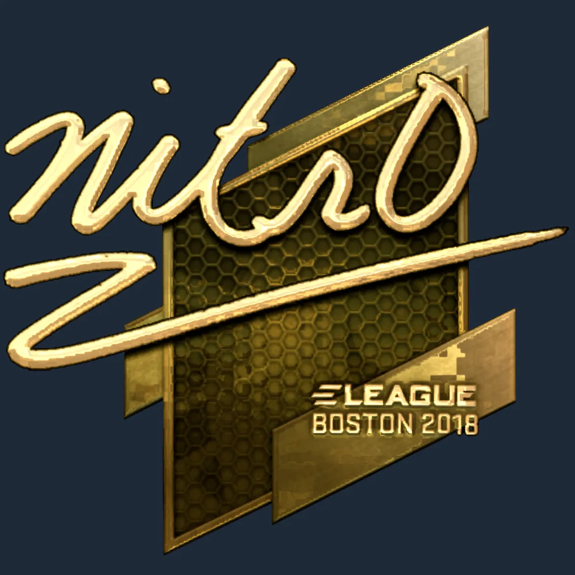 Sticker | nitr0 (Gold) | Boston 2018